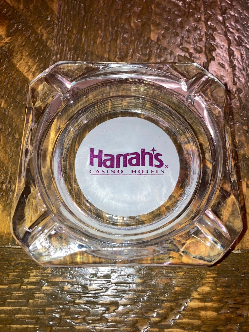 Vintage Harrahs Casino Hotels Ashtray.