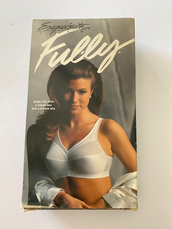 Vintage White Exquisite Form Bullet Bra 36 B pinup retro rockabilly