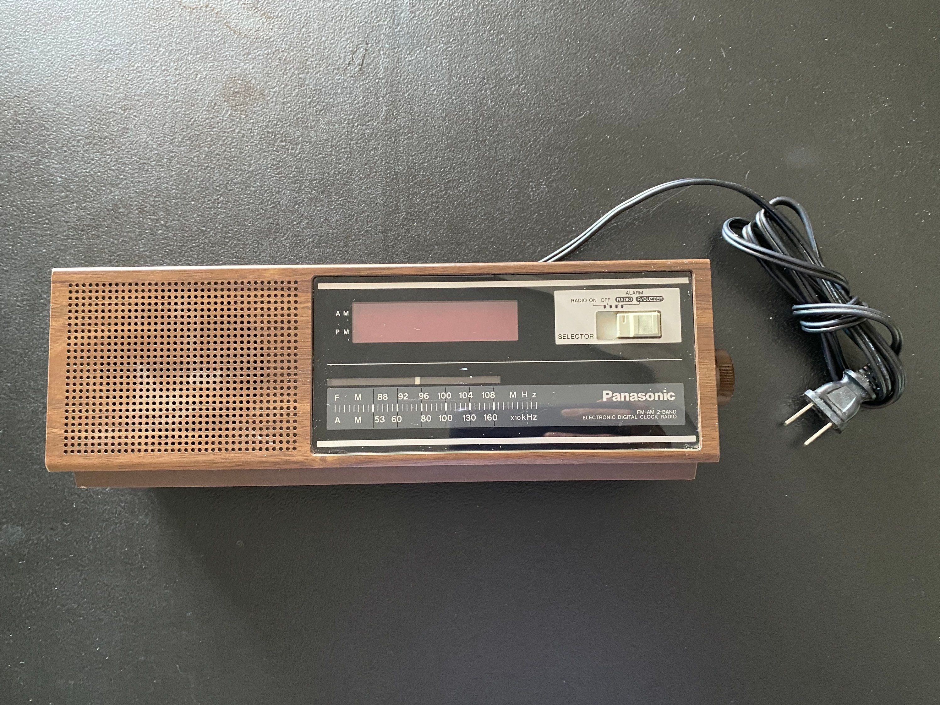 Vintage Panasonic FMAM Electronic Digital Clock Radio Etsy