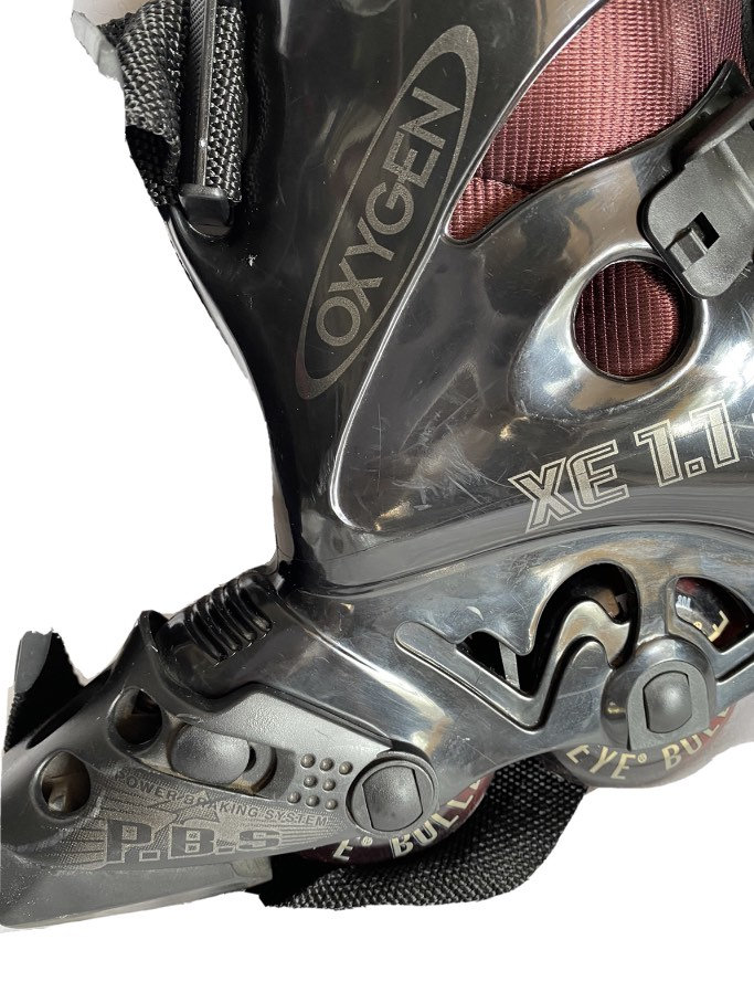OXYGEN XE 1.1 Black Burgundy Inline Skates Rollerblades Size Etsy
