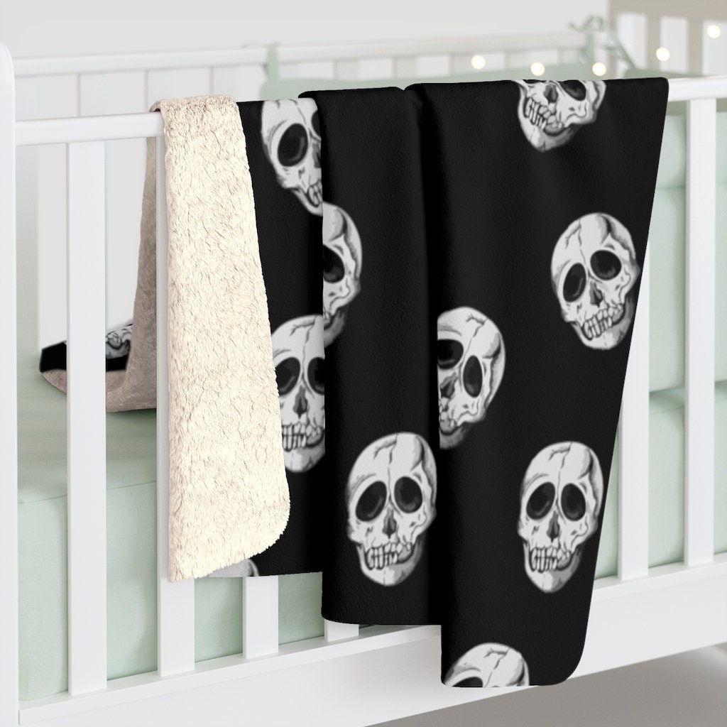 Skull Blanket Halloween Blanket Halloween Throw Skull Home Etsy UK