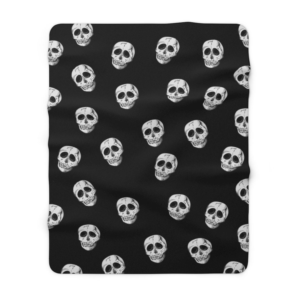 Skull Blanket Halloween Blanket Halloween Throw Skull Home Etsy UK