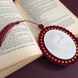 Simone de Beauvoir bookmark with her quote. Literary gift, classic literature, book quote, book lover gift.