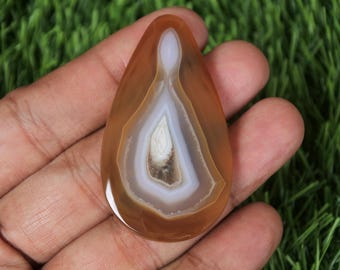 Java Agate Gemstone: Moss & Blue Lace Agate Crystal