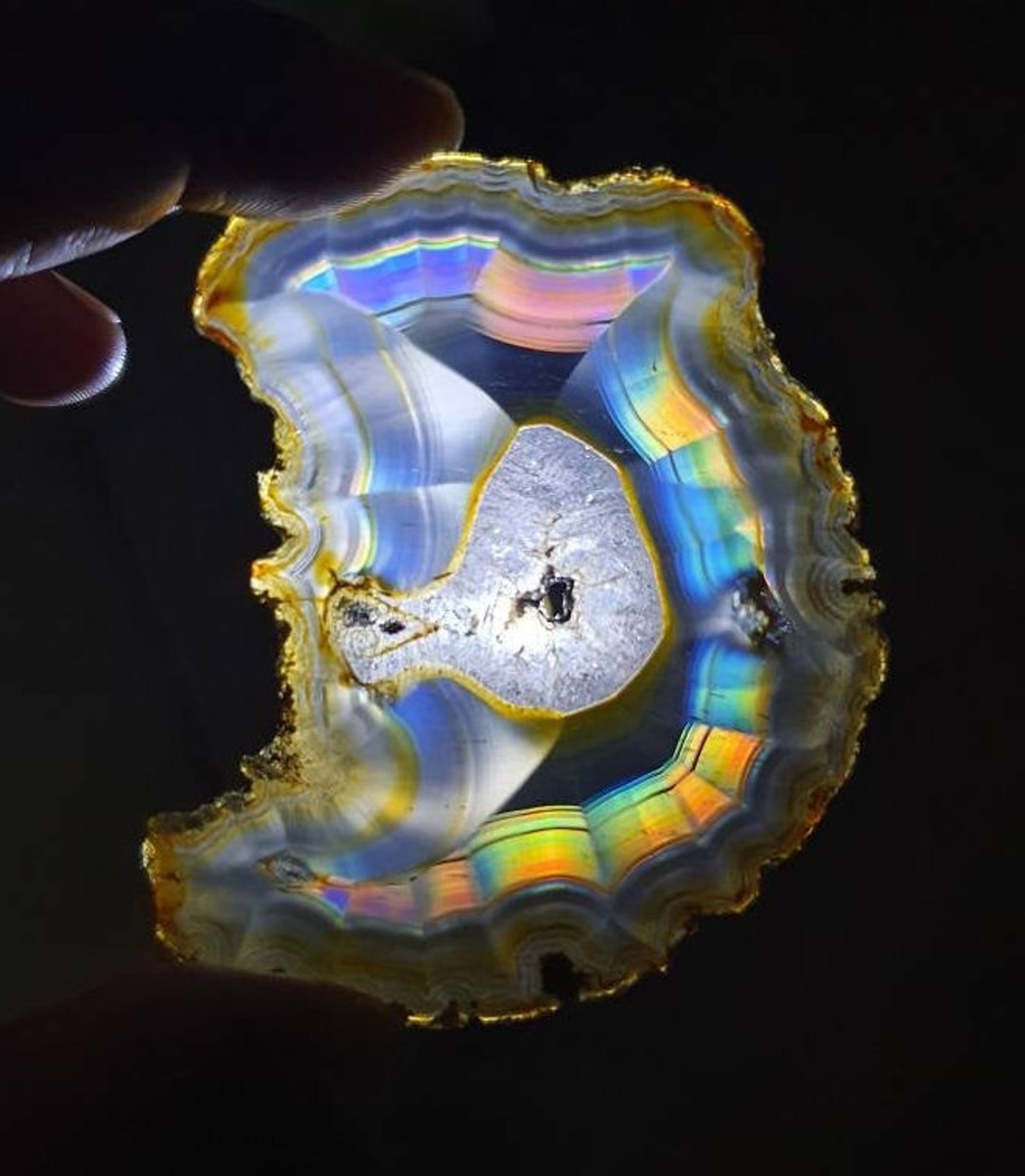 Top grade Rainbow agate specimen Etsy