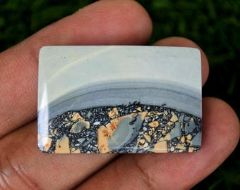 Maligano-jaspis edelsteen: agaatkristal, 15,4 gram