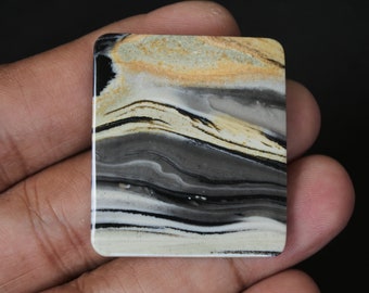 Java Landscape Jasper Gemstone: Orange Agate Crystal Healing