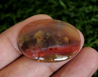 Multicolor Java Agate Cabochon