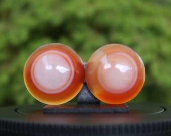 Pedra preciosa Ágata Olho: Cristal de Ágata Polido (18 x 6 mm)