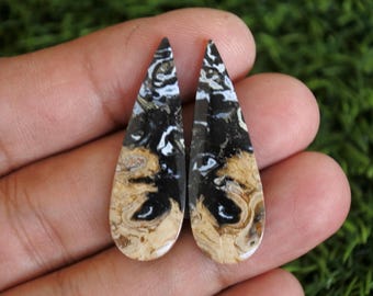 Flame Palmroot Earring Pair
