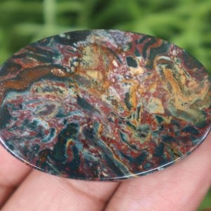 Java Klawing Jasper: Orange Agate Crystal Healing Gemstone