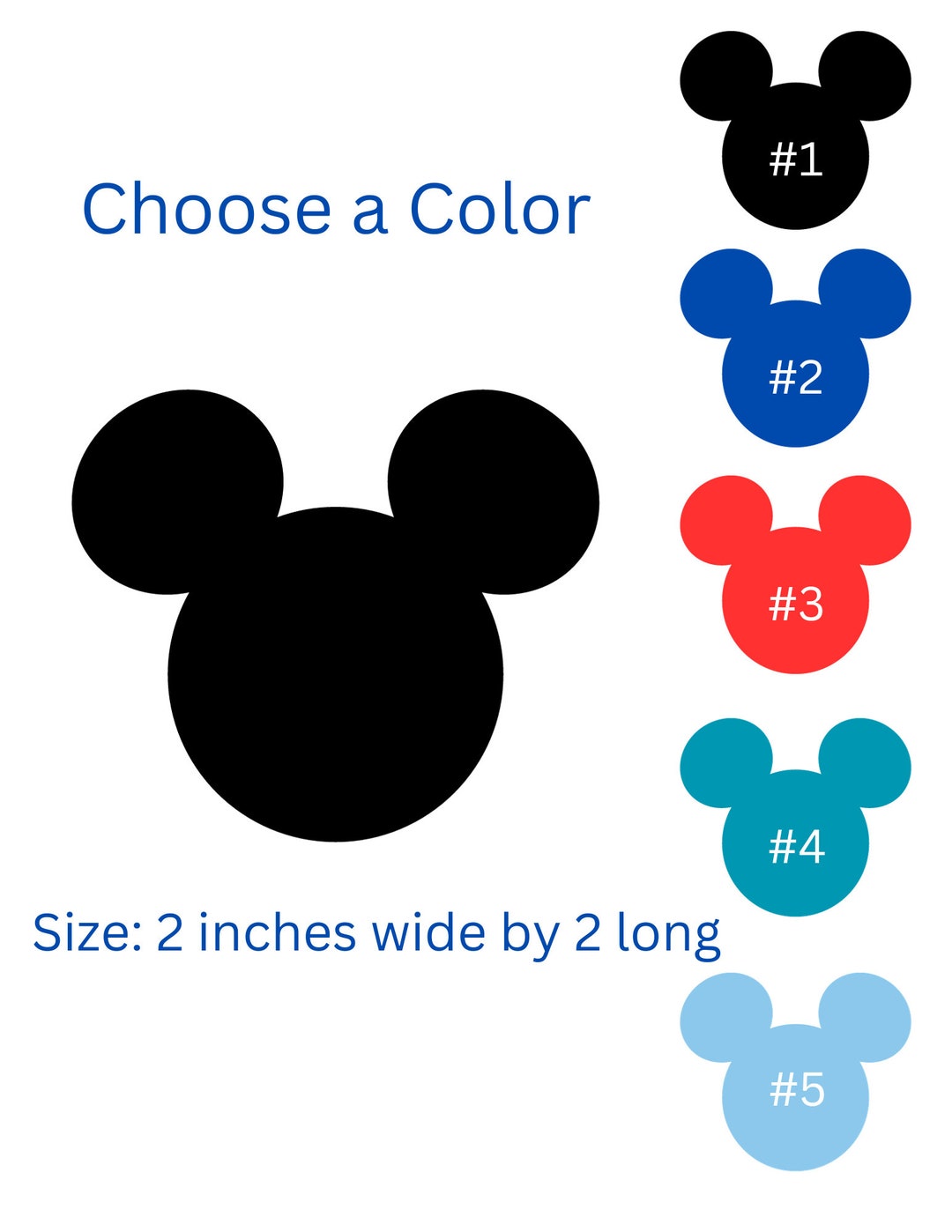 Vinyl Mickey Sticker Bundle - 12 Pack - Etsy