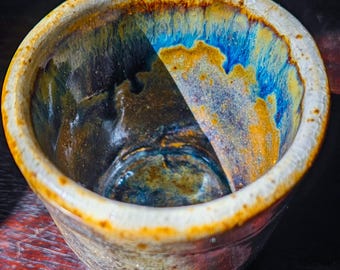 Rustic, Earthy Textured Tumbler/Planter | Handmade Pottery