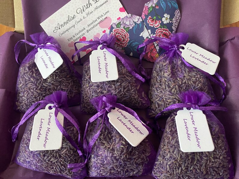 Dried Lavender Bags, Fragrant Lavender Sachets, Natural Sleeping Aid