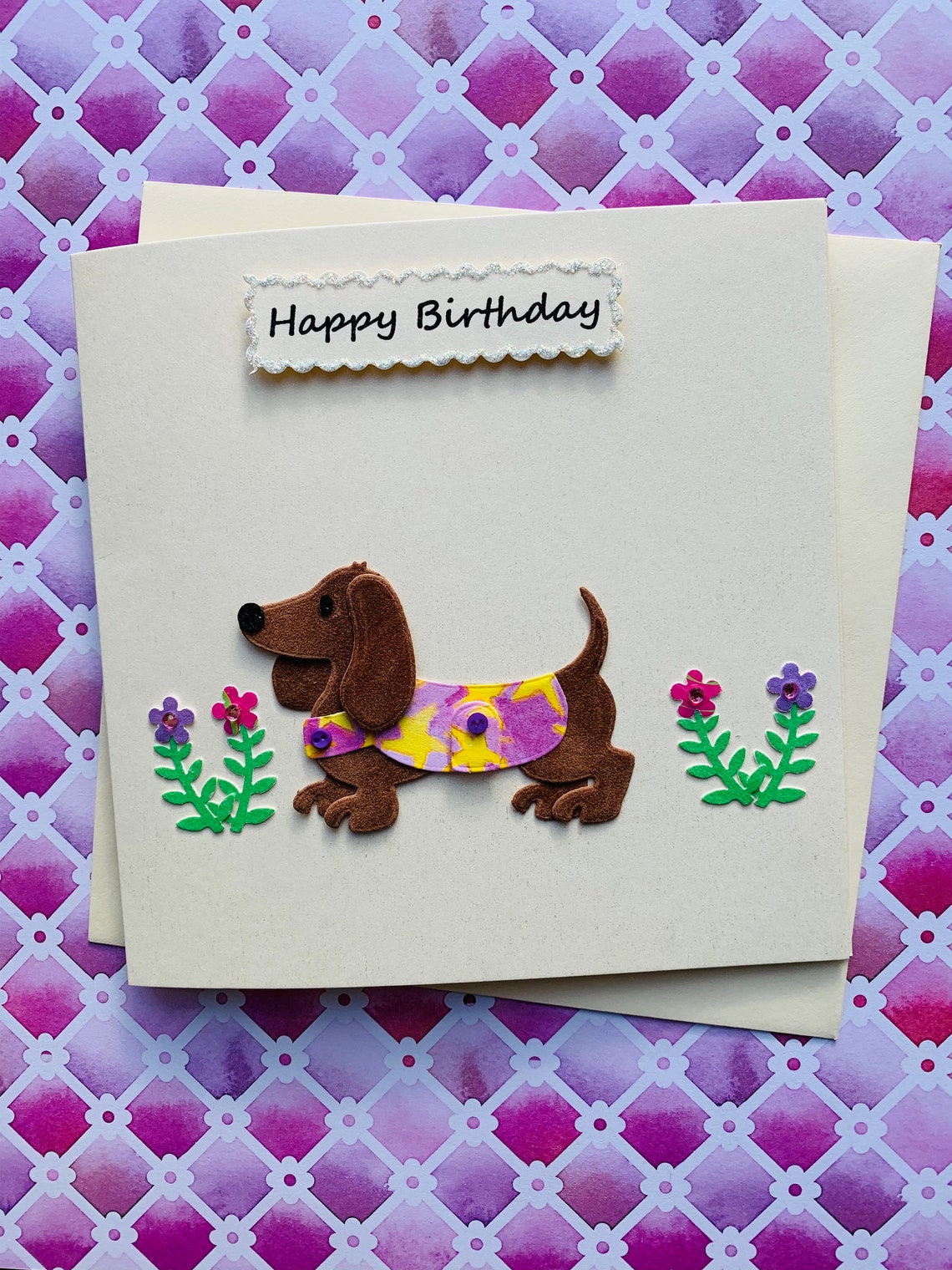 Sassy Sausage Dog Birthday Card Dachshund Birthday Cards Etsy