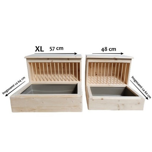 Heuraufe und Toilette im Set für Kaninchen