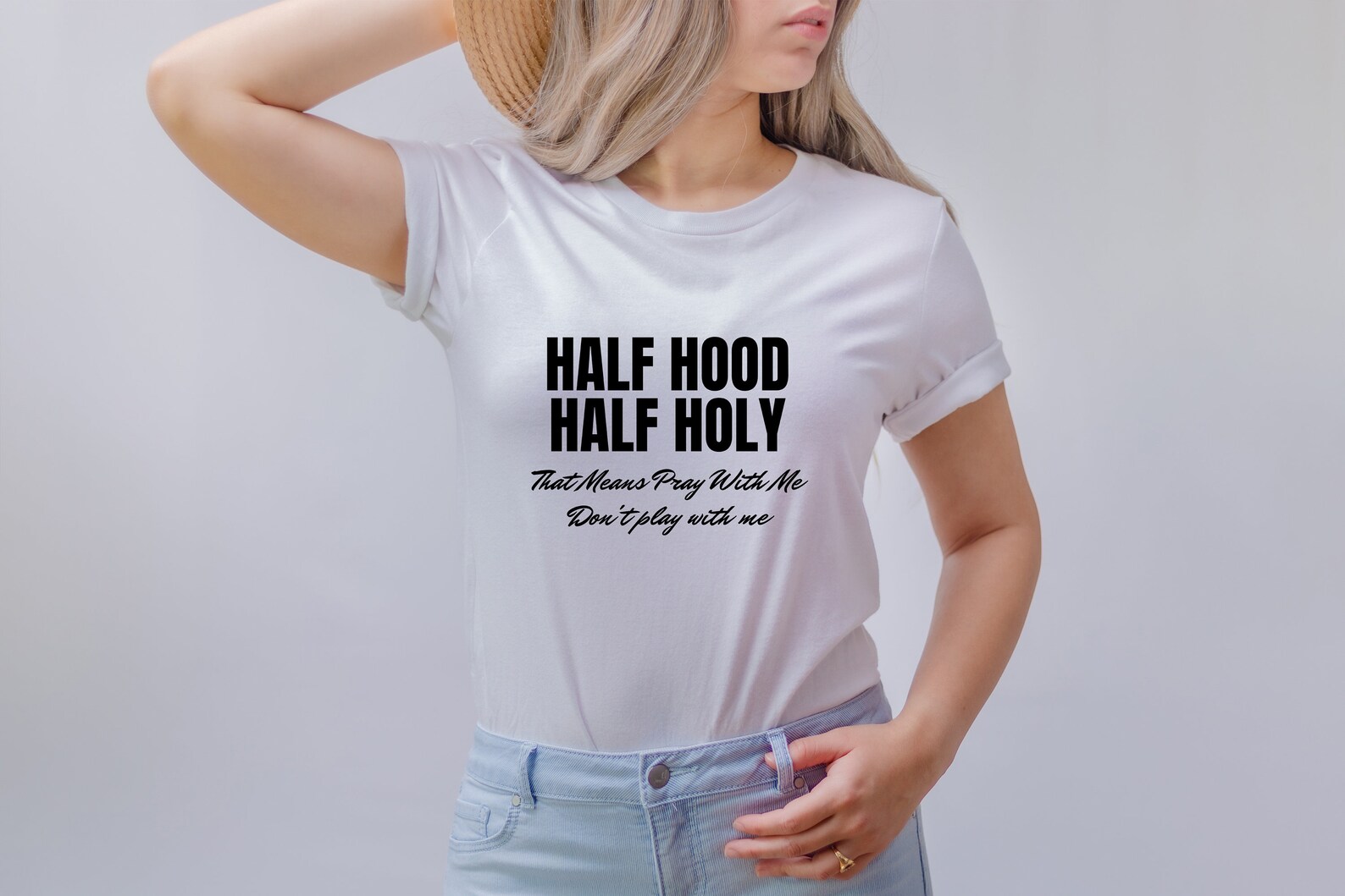 Half Hood Half Holy Shirt That Means Pray With MeFunny | Etsy