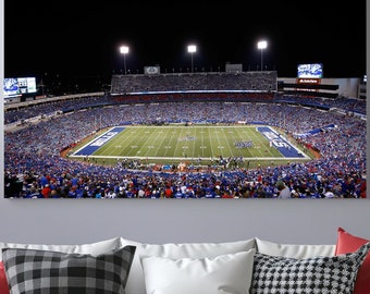 Highmark Stadium Canvas Wall Art, American Football Stadium, New York Stadium Print Wall Art, Canvas Print - Framed Print