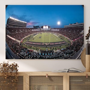Lubbock Jones AT&T Stadium Wall Art Canvas Print – Vibrant Game Day Artwork – Ready-to-Hang Sports Wall Decor for Home or Office