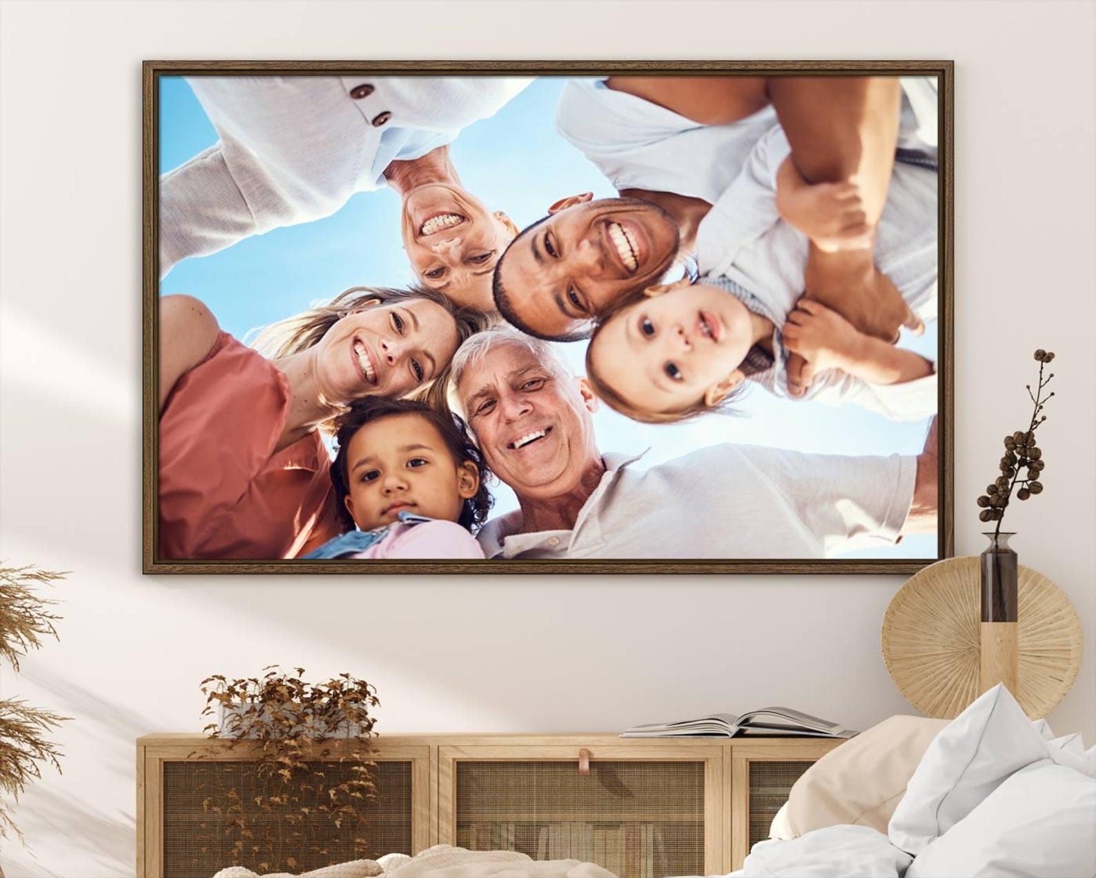 Custom Family Photo Print, Personalized Family Canvas Art, Custom ...