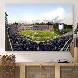 Wallace Wade Stadium Canvas Wall Art - Panoramic Football Game Day View, North Carolina Stadium Perfect for Sports Fans, Ready to Hang Decor