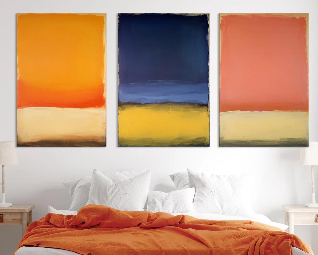 Blocks Mark Rothko Mark Rothko Style Color Block Wall Art - Mark Rothko Inspired Purple ...