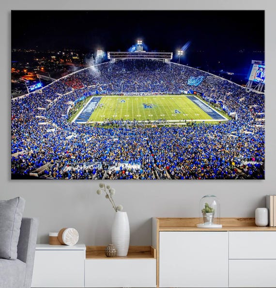 Simmons Bank Liberty Stadium Canvas Wall Art Night Football Game