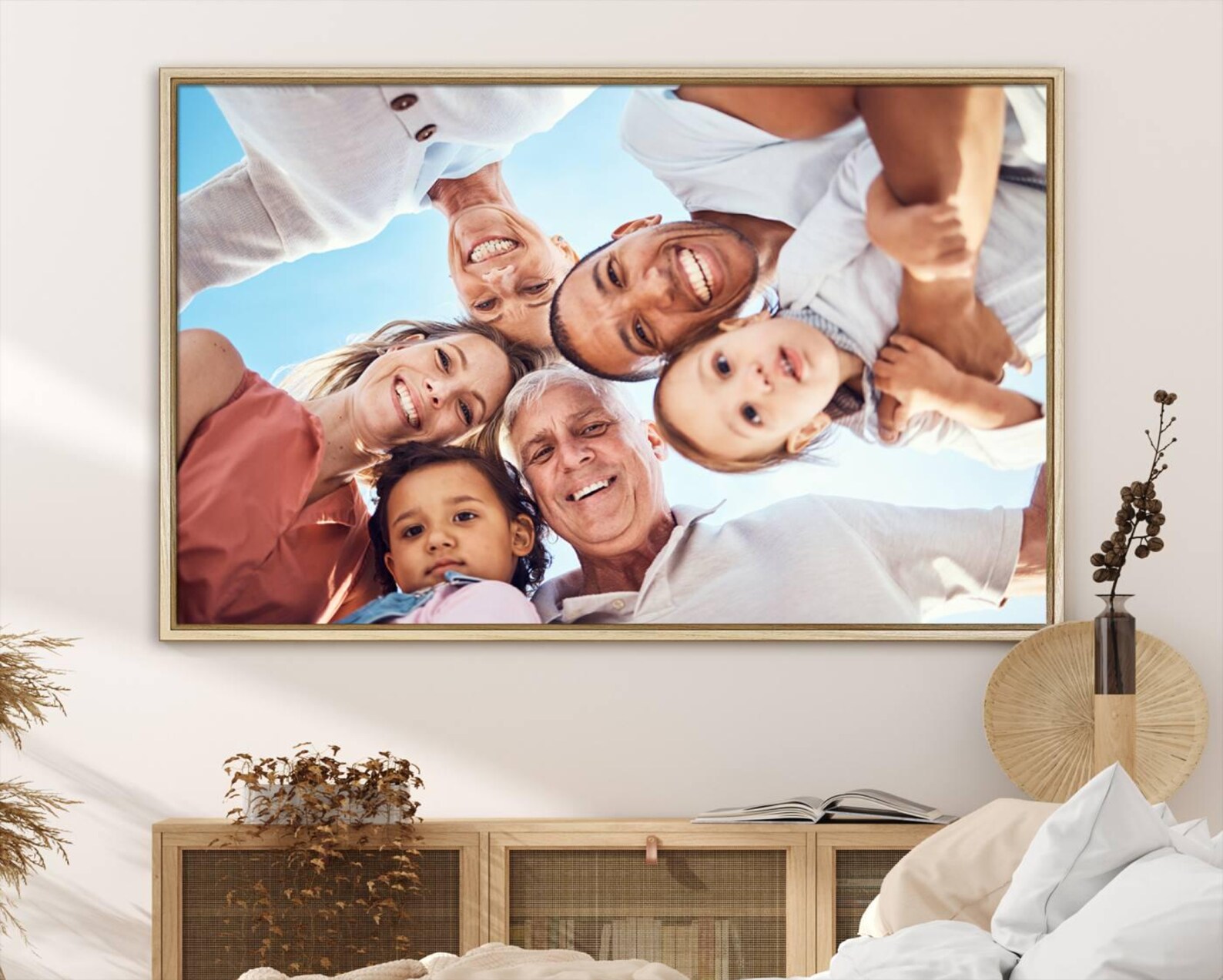 Custom Family Photo Print, Personalized Family Canvas Art, Custom ...