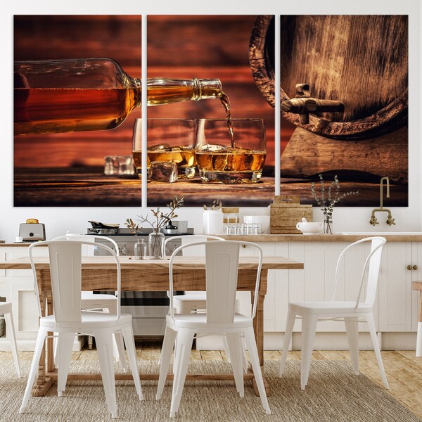 Large Bourbon Wall Art Etsy