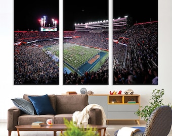 Ben Hill Griffin Stadium Wall Art Canvas Print Gainesville Florida American Football Stadium Wall Art Canvas Print