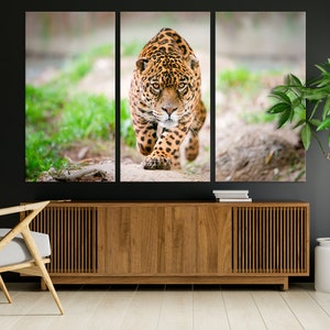 Leopard Wall Art, Wild Animal Wall Art, Big Cat Wall Print, Animal Wall Art, Leopard Artwork, Leopard Decor, Leopard Gift, Leopard Painting