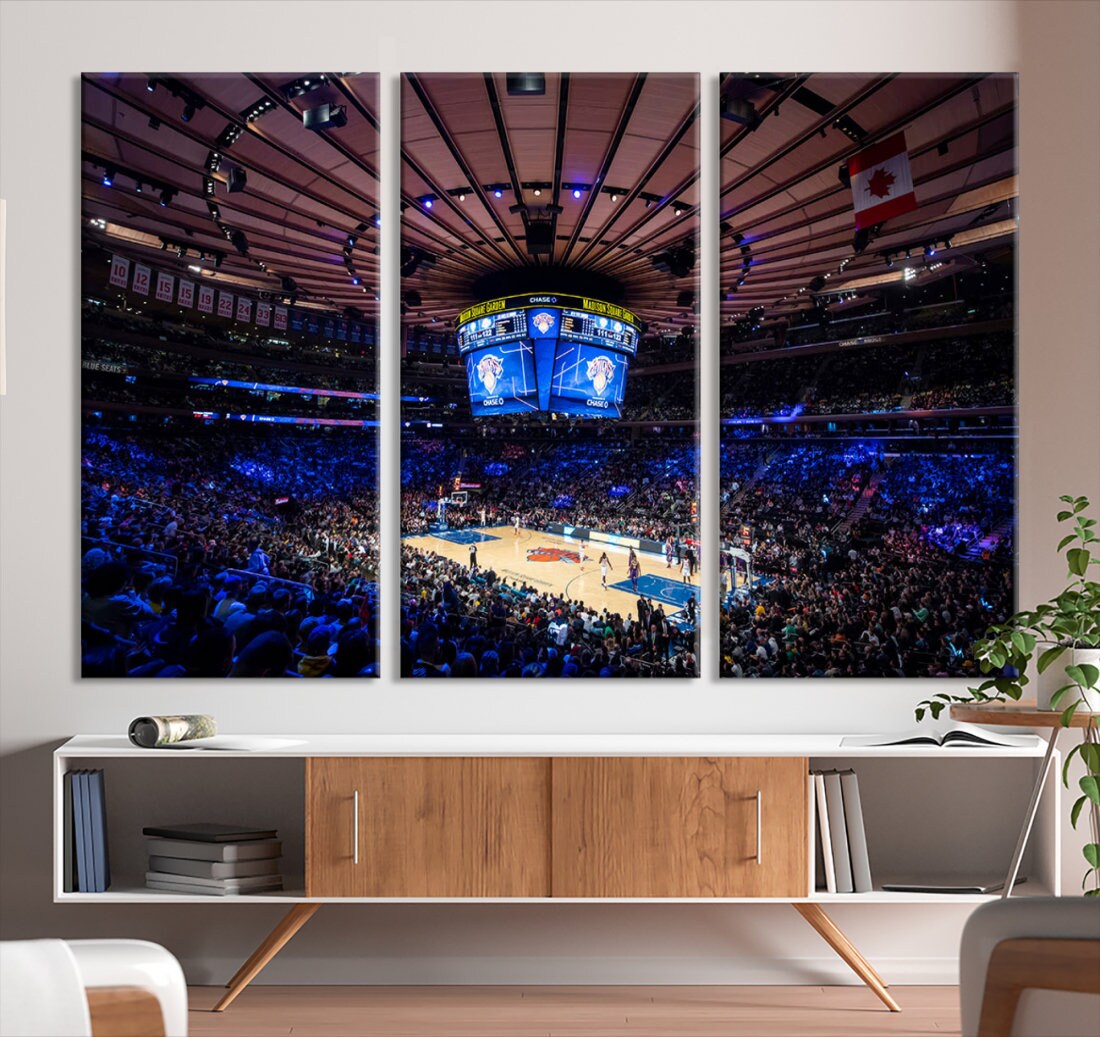 Madison Square Garden Stadium Wall Art Canvas Print Print Ready to Hang