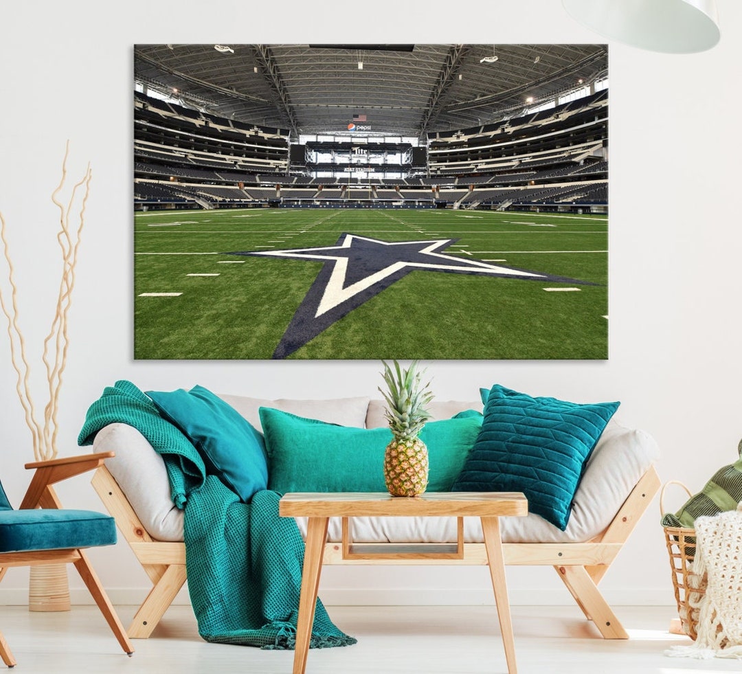 Dallas Att Stadium Wall Art Canvas Print Texas NFL American Football ...