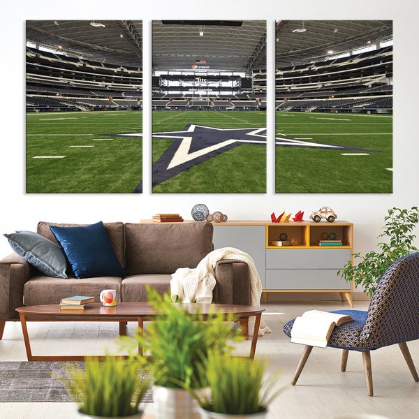 Dallas Att Stadium Wall Art Canvas Print Texas NFL American Football Stadium Wall Art Canvas Print