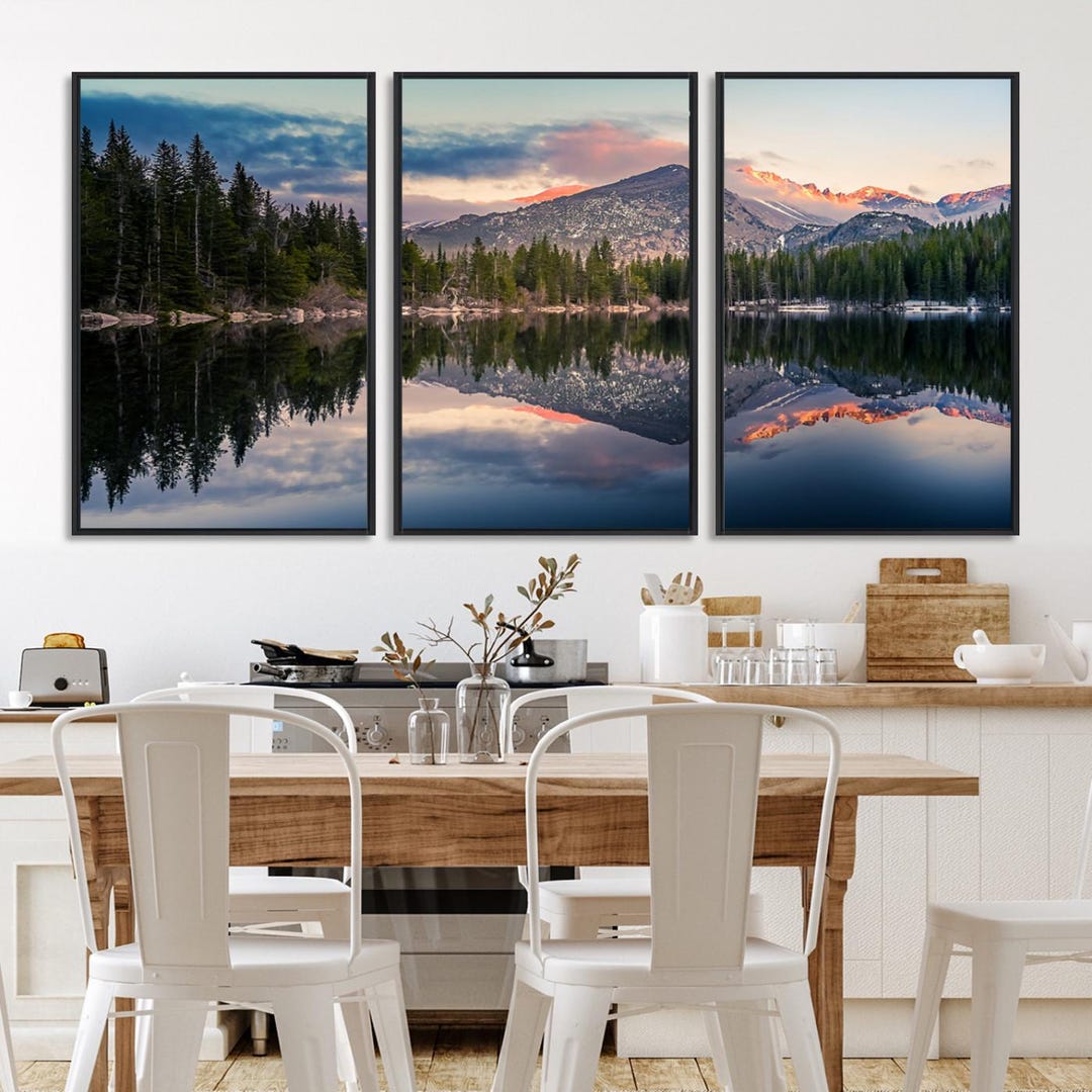 Bear Lake Colorado Canvas Print: Rocky Mountain Reflection Wall Art - Etsy