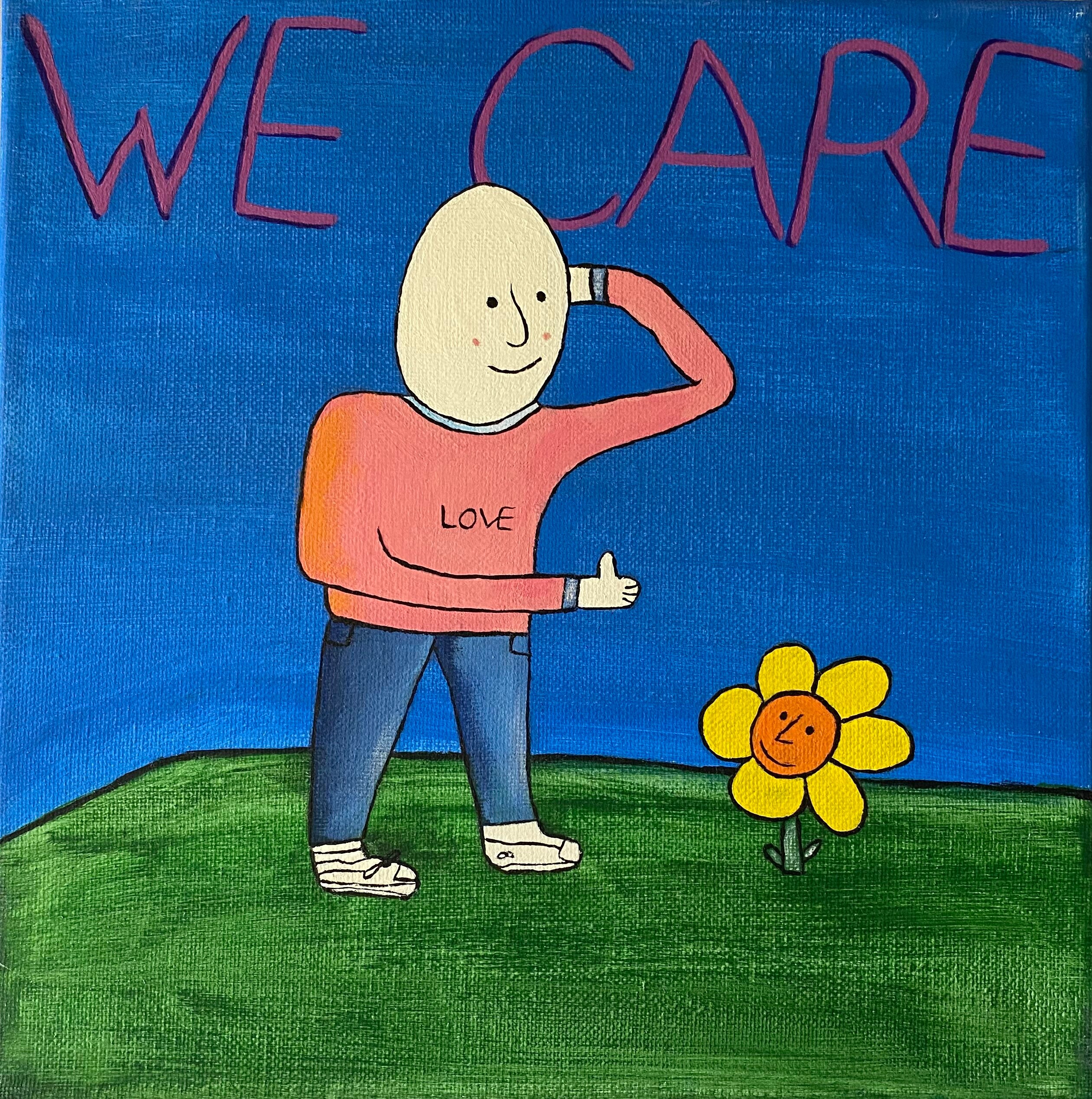 Temporex We Care Album Cover print or painting Etsy
