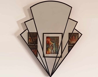 Art Deco Fan Mirror, Art Deco Mirror, Art Deco Wall Mirror