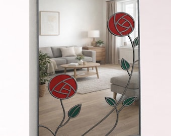 Rennie Mackintosh Inspired Art Deco Wall Mirror