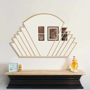 Overmantle Art Deco Handmade Wall Mirror Made in the UK at JPC Mirrors