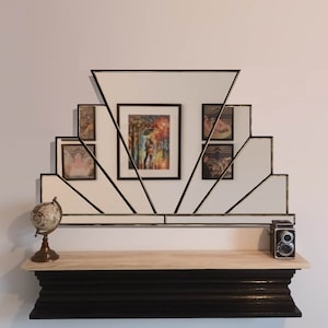 Art Deco Over Mantle Wall Mirror
