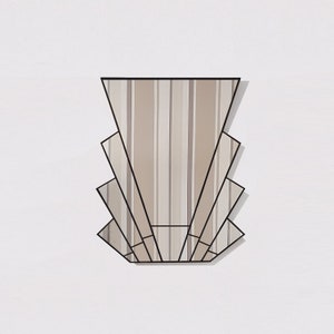 Art Deco Wall Mirror, Art Deco Mirror, Fan Mirror, Deco Style Wall Mirror