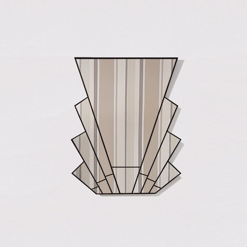 Art Deco Wall Mirror Art Deco Mirror Fan Mirror Deco Style Etsy