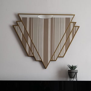 Espejo Art Deco Decoración del hogar Espejo negro Espejo | Etsy