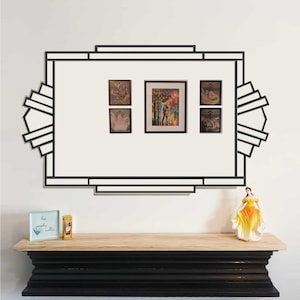 Overmantel Art Deco Mirror Handmade