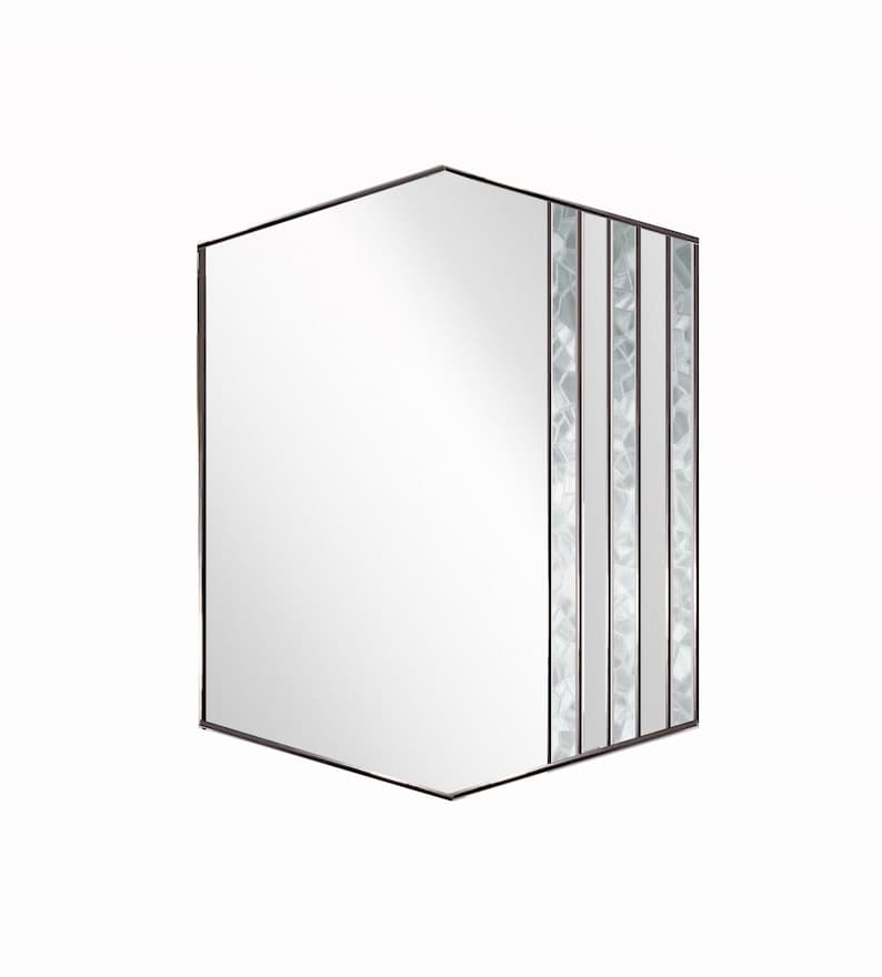 Art Deco Wall Mirror Art Deco Mirror Stain Glass Effect Etsy