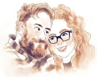 Custom Couple Illustration