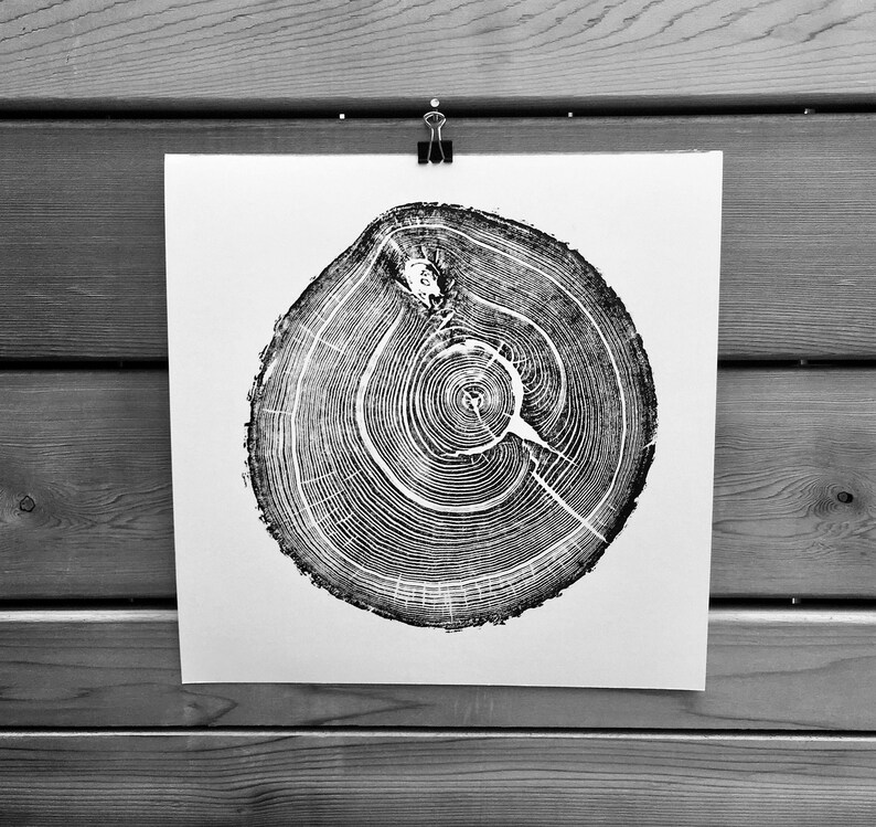 Tamarack Wood Cut Print; Handprinted Log Print New Kid on the Wood Block Wood & Linocut Prints Tamarack Wood Cut Print; Handprinted Log Print New Kid on the Wood Block Wood & Linocut Prints