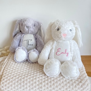 Personalisiertes Kuscheltier mit Namen | Personalisiertes Stofftier | Kind |  Babygeschenk | Geschenk zur Geburt | Taufe