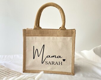 Personalisierte Jutetasche | Mama Oma | Einkaufstasche | Markttasche | Strandtasche | Geschenk Frau Mama | Geburtstag | Muttertag