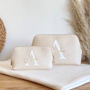 Personalisierte Kosmetiktasche mit Namen | Schminktasche | Kulturtasche | Geschenk Frau Mama | Geburtstagsgeschenk | Kulturbeutel